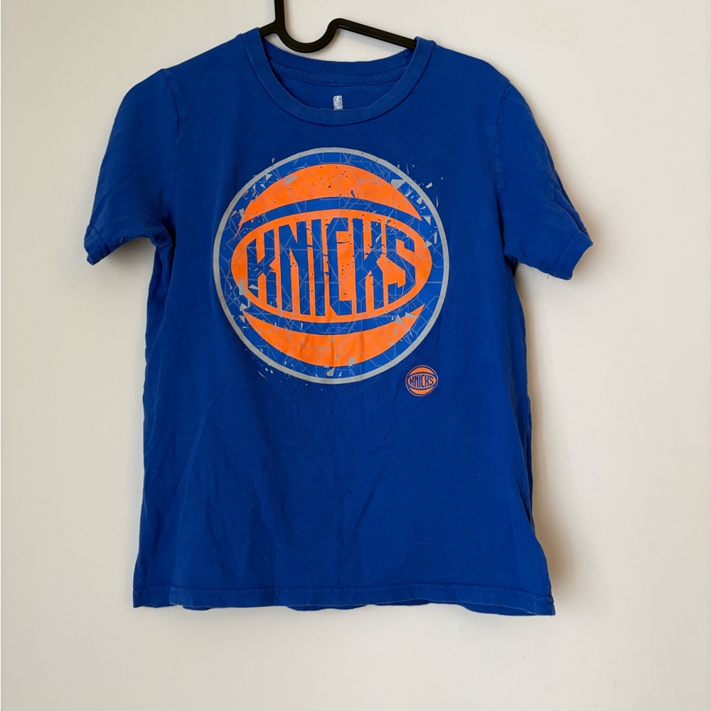 NBA Kids Blue Knicks basketball team T-Shirt M 10/12